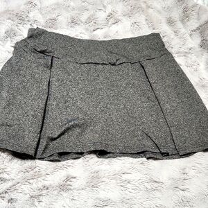Grey Pleated Mini Skort With Shorts Attached. Size XXL